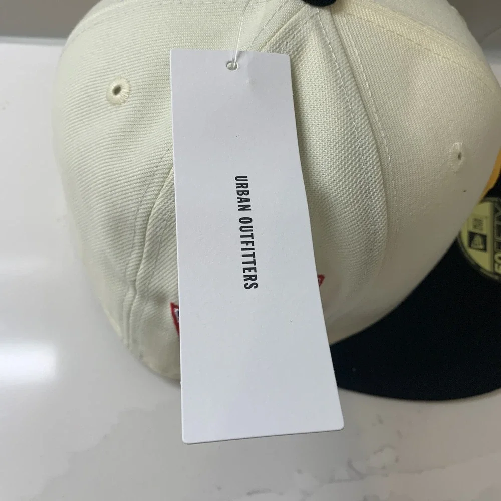 Pittsburgh Pirates New Era 59FIFTY MLB Two Tone White Fitted Hat Cap Size 7 3/8